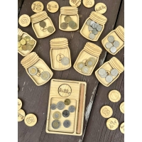 Tace "Słoiki" do sortowania i liczenia pieniędzy