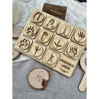 Drewniana układanka - Zwierzęta leśne (wzór 2)