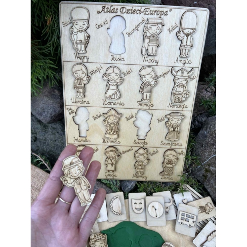 Drewniana układanka 