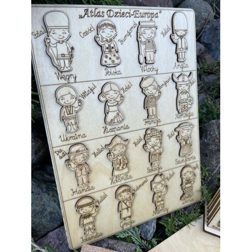 Drewniana układanka 