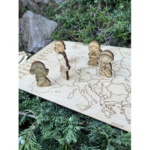 Drewniana układanka 