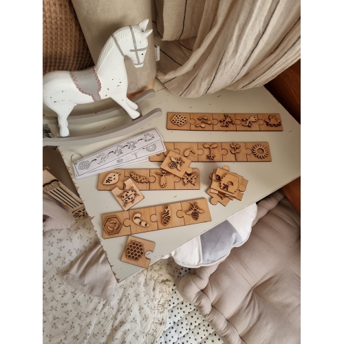 Drewniane puzzle Cykle Rozwojowe