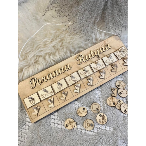 Tablica " Poranna Rutyna"