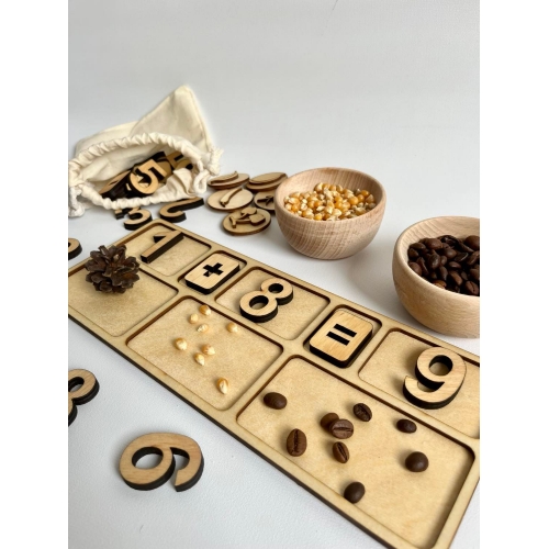 Dwustronna taca do nauki liczenia