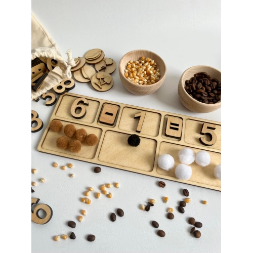 Dwustronna taca do nauki liczenia