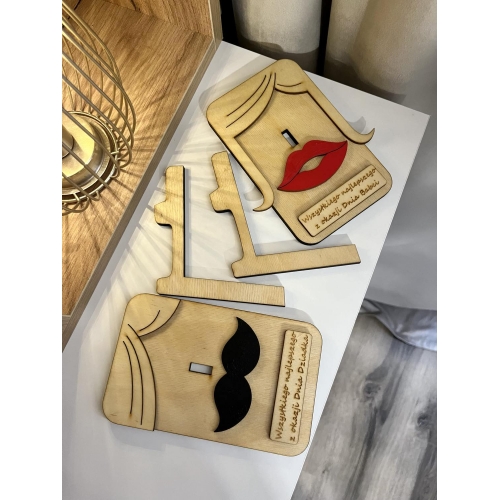 Zestaw stojaków na okulary ( damski+męski)