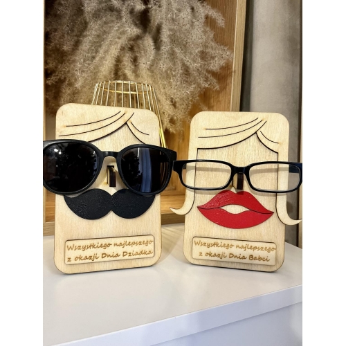 Zestaw stojaków na okulary ( damski+męski)