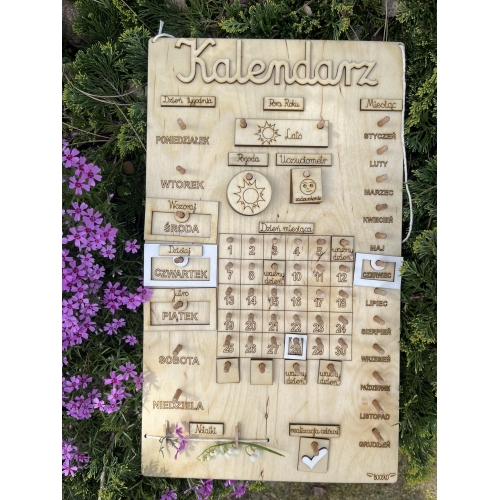 Drewniany Kalendarz (wzór 4B)