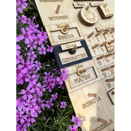 Drewniany Kalendarz (wzór 4B)
