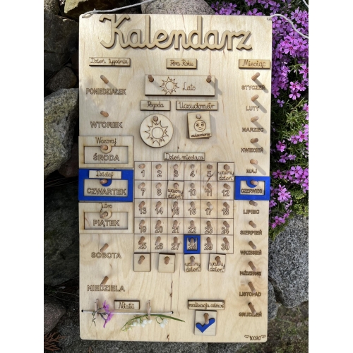 Drewniany Kalendarz (wzór 4B)
