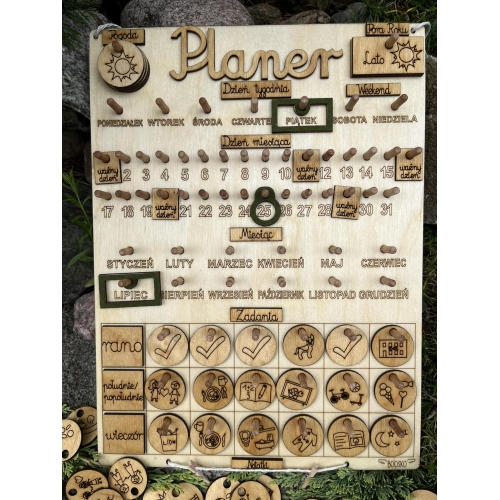 Planer (kalendarz +tablica zadań) wzór 2