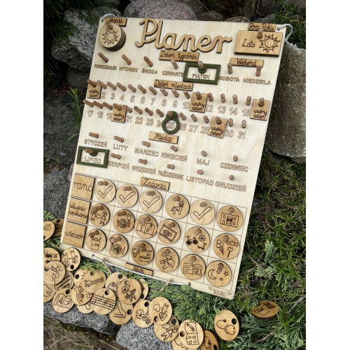 Planer (kalendarz +tablica zadań) wzór 2