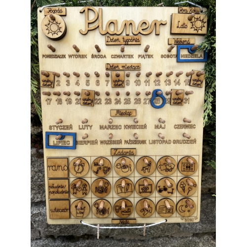 Planer (kalendarz +tablica zadań) wzór 2