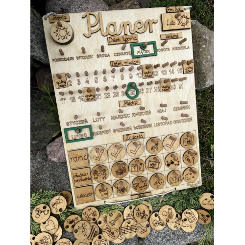 Planer (kalendarz +tablica zadań) wzór 2