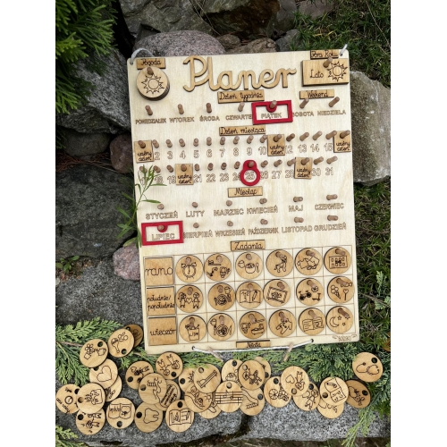 Planer (kalendarz +tablica zadań) wzór 2