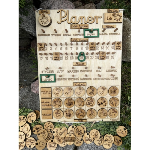 Planer (kalendarz +tablica zadań) wzór 2