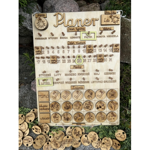 Planer (kalendarz +tablica zadań) wzór 2