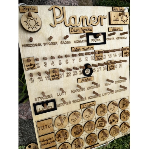 Planer (kalendarz +tablica zadań) wzór 2