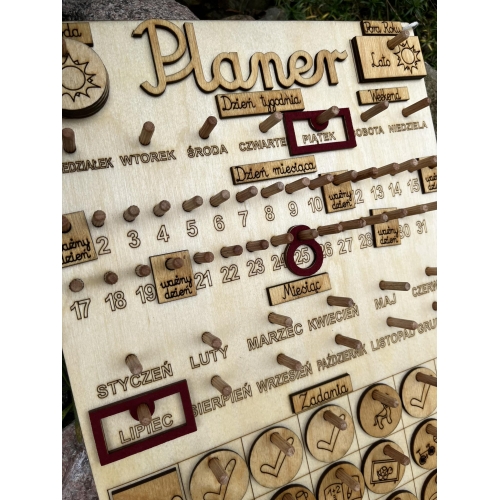 Planer (kalendarz +tablica zadań) wzór 2