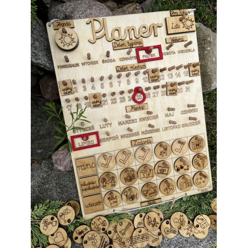 Planer (kalendarz +tablica zadań) wzór 2