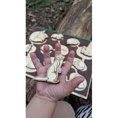 Drewniany Zestaw Edukacyjny – “Nory Zwierząt”