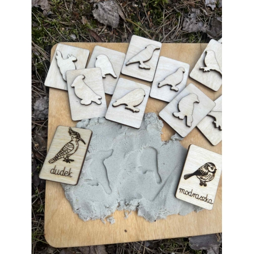 Drewniana układanka „Ptaki