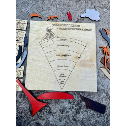 Drewniana układanka 