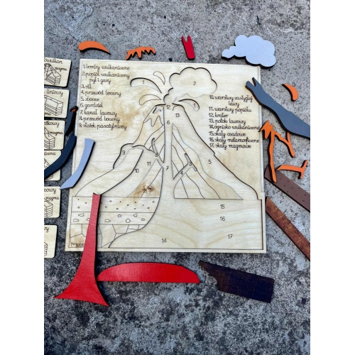 Drewniana układanka 