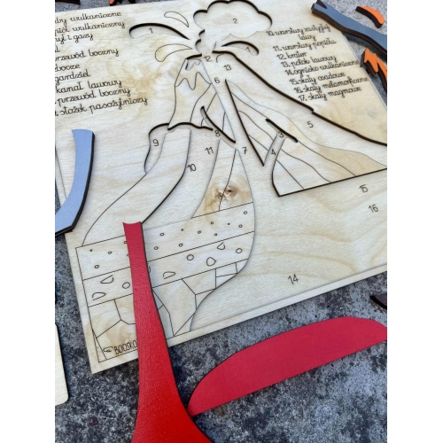 Drewniana układanka 