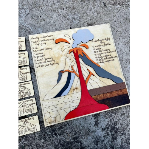 Drewniana układanka 