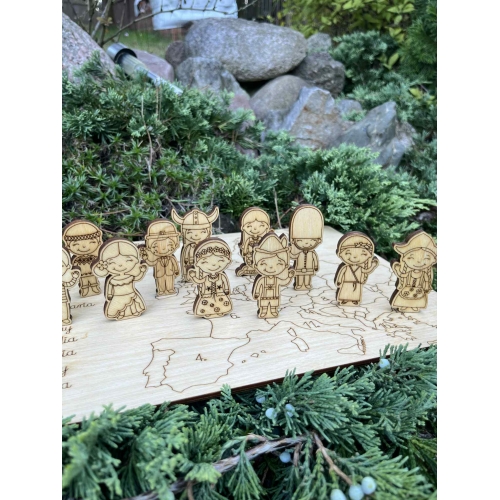 Drewniana układanka 