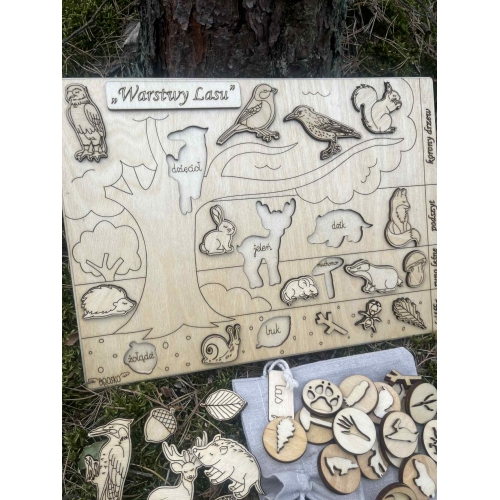 Drewniana układanka 