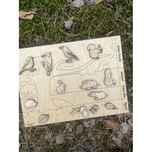 Drewniana układanka 