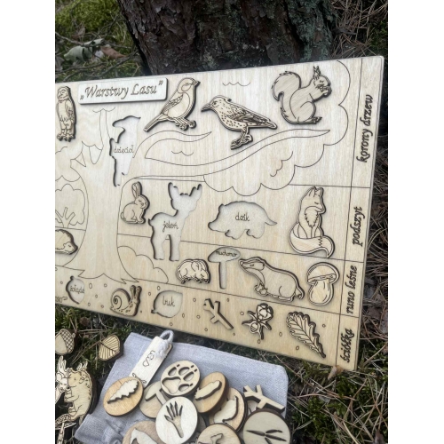 Drewniana układanka 