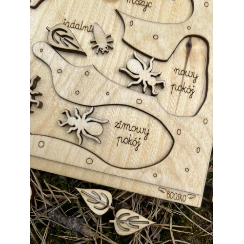 Drewniane Mrowisko – Edukacyjna Przygoda w Świecie Mrówek! (zestaw niemalowany)