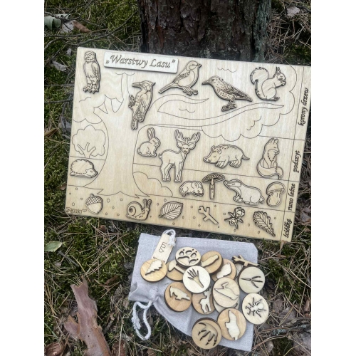 Drewniana układanka 