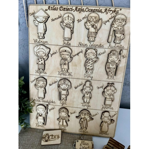 Drewniana układanka 