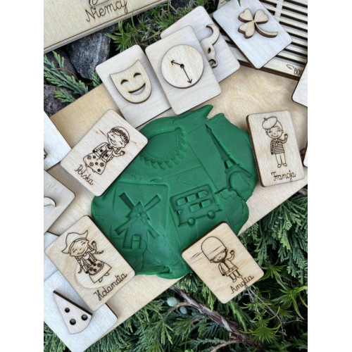 Drewniana układanka 