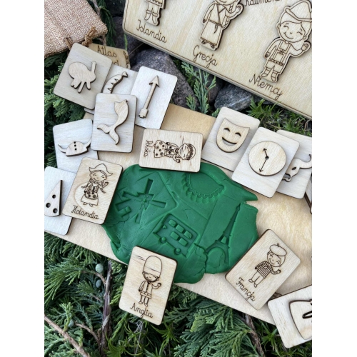 Drewniana układanka 