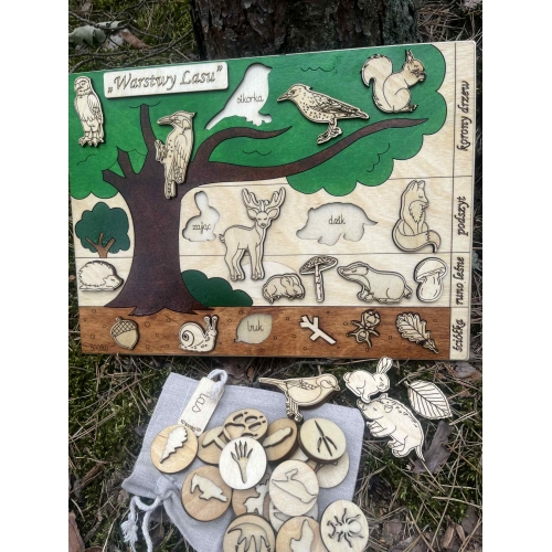 Drewniana układanka 