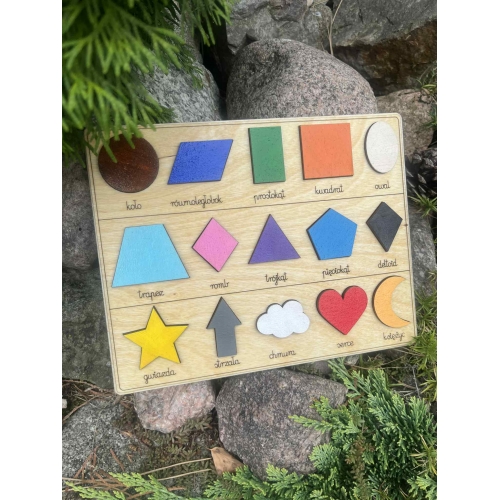 Drewniana układanka 