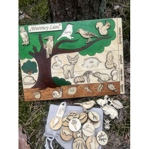 Drewniana układanka 