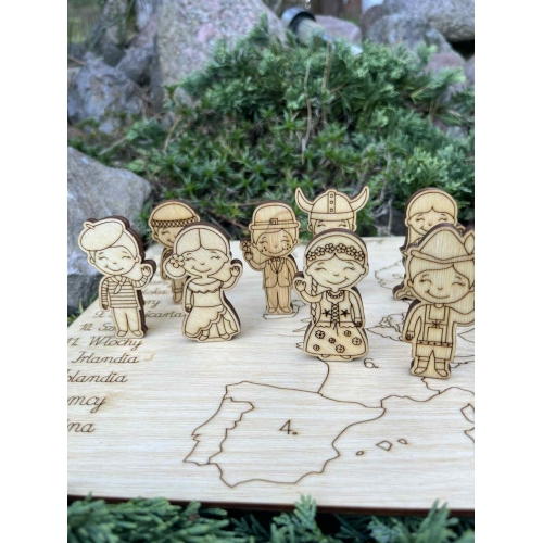 Drewniana układanka 