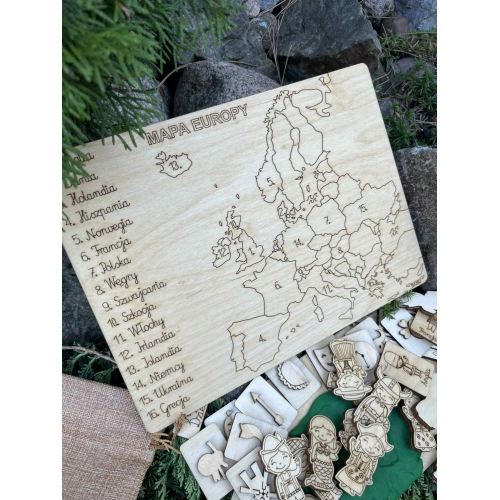 Drewniana układanka 