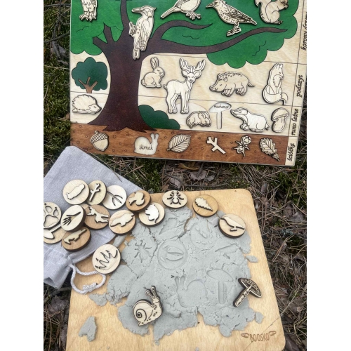 Drewniana układanka 