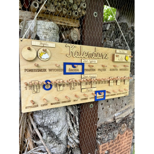 Drewniany Kalendarz ( wzór 3C )