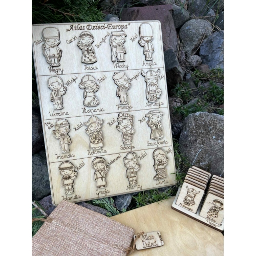 Drewniana układanka 