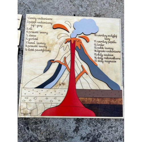 Drewniana układanka 