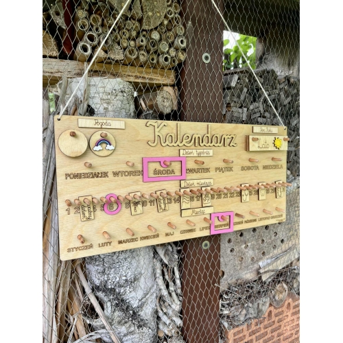 Drewniany Kalendarz ( wzór 3C )