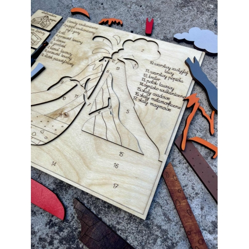 Drewniana układanka 